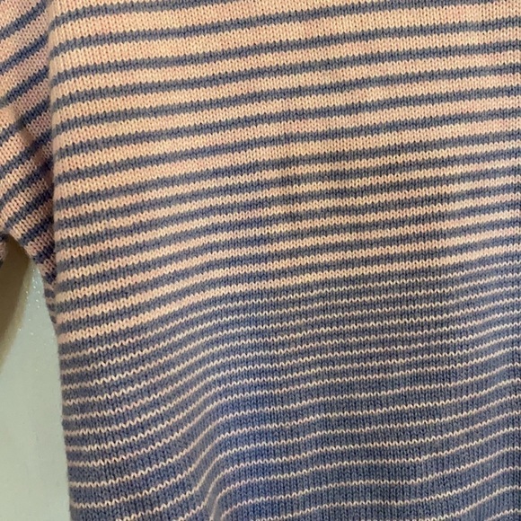 XIRENA / pink purple ombré gradient striped crop roll neck knit sweater small S - Picture 4 of 7